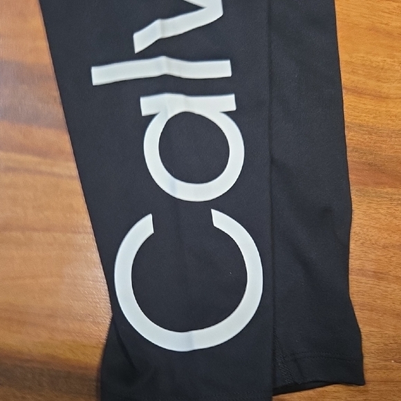 Calvin Klein Black Leggings Stretchy Athletic Wear NWT MEDIUM WOMEN - Picture 6 of 11